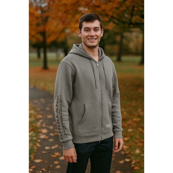 Kirkland Signature XXL XXXL Unisex Monogram Men Women Full Zip Hoodie Jacket - Picture 1 of 12